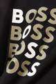 thumbnail of Repeated Boss Logo T-Shirt in Cotton  #3