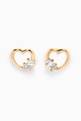 thumbnail of Heart Diamond Stud Earrings in 18kt Yellow Gold #0