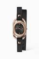 thumbnail of Studs Index Leather Quartz Watch, 24mm  #0