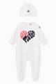 thumbnail of Love Moncler Print Playsuit & Hat in Cotton   #0