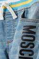 thumbnail of Contrast Stripe Waistband Shorts in Denim #3