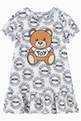 thumbnail of All-over Logo & Teddy Bear Print Dress #0