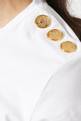 thumbnail of Balmain Button-Details T-shirt in Cotton Jersey         #3