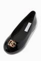 thumbnail of Crystal DG Logo Ballet Flats in Patent Leather  #3