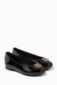 thumbnail of Crystal DG Logo Ballet Flats in Patent Leather  #0