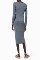thumbnail of Bodycon Midi Dress in Ribbed Melange Knit    #2
