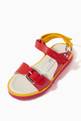 thumbnail of Two-Tone Buckle and Velcro Sandals  #3
