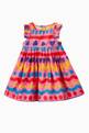 thumbnail of Stripe & Wave Print Dress with Bloomers in Cotton    #0