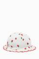 thumbnail of Strawberry Print Sun Hat in Cotton Jacquard #2