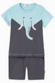 thumbnail of Afif Elephant Print T-shirt & Shorts in Cotton Jersey    #0