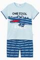 thumbnail of Hadi Crocodile Print T-shirt & Shorts in Cotton Jersey      #0