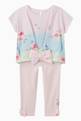 thumbnail of Butterfly Bow Top and Leggings Set in Cotton #0