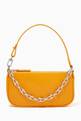 thumbnail of Mini Rachel Shoulder Bag with Chain in Embossed Leather   #0