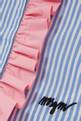 thumbnail of Frill & Stripe Shirt in Cotton #3