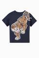 thumbnail of Tiger Print T-Shirt in Organic Cotton  #1