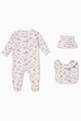 thumbnail of Baby Pyjamas, Hat & Bib Set in Organic Cotton   #1