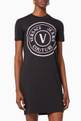 thumbnail of V Emblem Logo T-shirt Dress in Cotton Jersey  #0