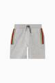 thumbnail of Striped Detail Bermuda Shorts in Cotton Fleece  #0