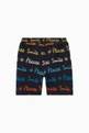 thumbnail of All-over Text Print Shorts in Cotton #2