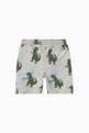 thumbnail of All-over Dino Print Shorts in Cotton #2