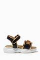 thumbnail of Embellished Logo Sandals in Leather #2