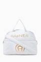 thumbnail of Glossy Logo Diaper Bag in Nylon        #0