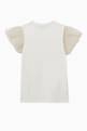 thumbnail of Logo Tulle Sleeve T-shirt in Jersey   #2