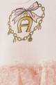 thumbnail of فستان قطن بطبعة شعار الماركة #2