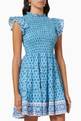 thumbnail of Smocked Short Dress in Cotton Voile  #0