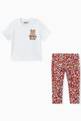 thumbnail of Fruit & Teddy Bear Print T-shirt & Leggings Set #1