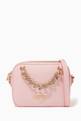 thumbnail of Heart Chain Crossbody Bag in Faux Leather   #0