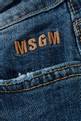 thumbnail of Embroidered Logo Jeans in Denim  #3