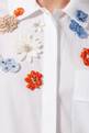 thumbnail of Floral Embroidred Shirt Dress in Cotton   #3