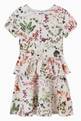 thumbnail of Floral Print Peplum Dress in Jersey  #0
