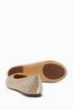 thumbnail of Crystal DG Logo Ballet Flats in Nappa Leather  #1
