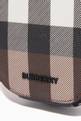 thumbnail of Check Crossbody Phone Case in Leather   #4