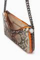 thumbnail of Falabella Zip Mini Shoulder Bag in Eco Python-printed Leather    #3