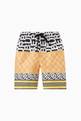 thumbnail of Checkerboard Montage Print Shorts in Mesh #0