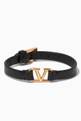 thumbnail of Valentino Garavani VLOGO Bracelet in Leather #0