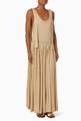 thumbnail of Pleated Maxi Dress in Linen Jersey    #0