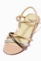 thumbnail of Gold Logo Mix Sandals in Nappa Leather #3
