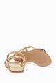 thumbnail of Gold Logo Mix Sandals in Nappa Leather #1