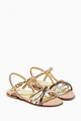 thumbnail of Gold Logo Mix Sandals in Nappa Leather #0