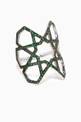 thumbnail of Arabesque Deco Emerald Ring in 18kt White Gold #0