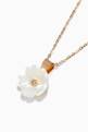 thumbnail of Mother of Pearl Flower Diamond Pendant in 18kt Yellow Gold            #2