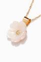 thumbnail of Flower Mother of Pearl Diamond Pendant in 18kt Yellow Gold         #2