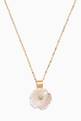 thumbnail of Flower Mother of Pearl Diamond Pendant in 18kt Yellow Gold         #0