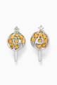 thumbnail of Lollipop Yellow Sapphire Diamond Earrings in 18kt White Gold   #0