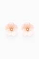 thumbnail of Flower Mother of Pearl Diamond Earrings in 18kt Yellow Gold          #0