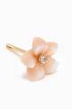 thumbnail of Floral Mother of Pearl Diamond Earrings in 18kt Yellow Gold           #2